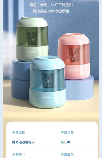 Electric Pencil Sharpener -Battery Power-Green