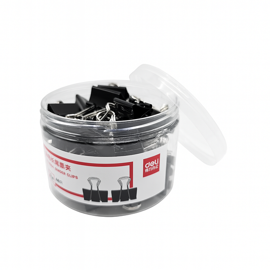 Binder Clips- 25mm -48pcs(Black）